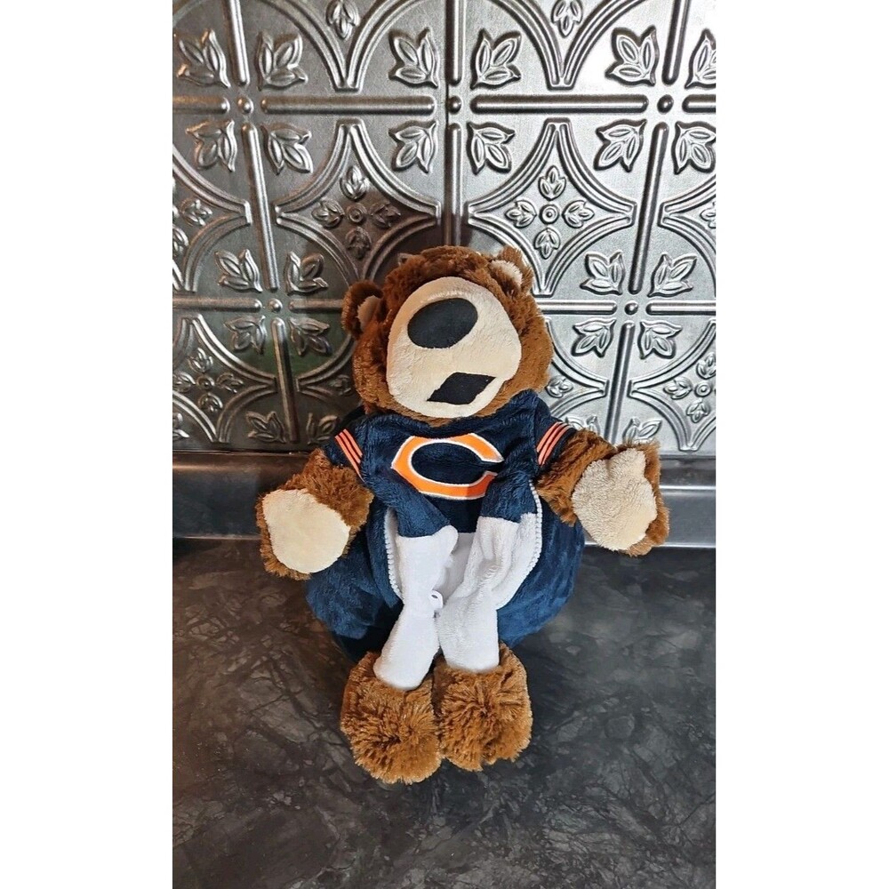 Chicago Bears Plush that Zips into a Football NFL Collectible Toy Reverse-A-Pal